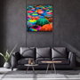 Wallity Cuadro Decorativo de Vidrio Templado Multicolor 60 x 60